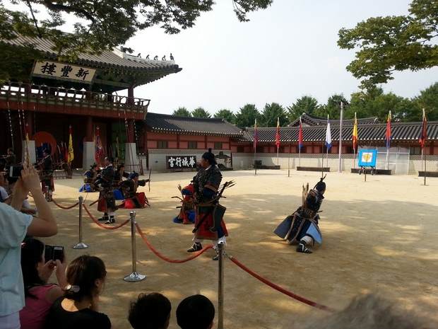UNESCO World Cultural Heritage Hwaseong Fortress entrence show