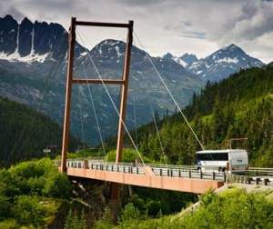 Most kapetana Vilijama Mora, Aljaska, SAD