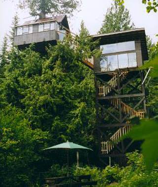 "Cedar Creek Treehouse", Vajoming, USA