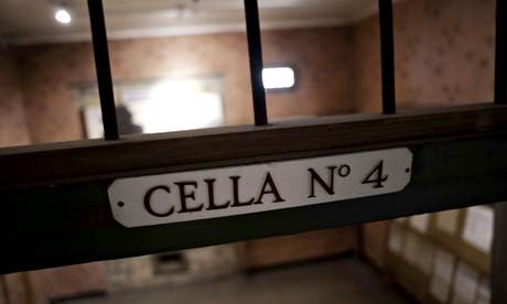 A cell inside the Historical Museum of the Liberation  Via Tasso, in Rome